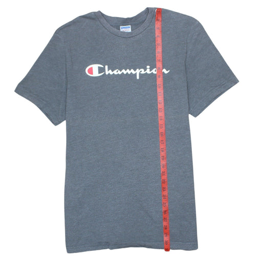 Champion Men's Grey Crew Neck Logo T-Shirt Size 2XL