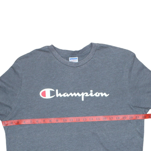 Champion Men's Grey Crew Neck Logo T-Shirt Size 2XL
