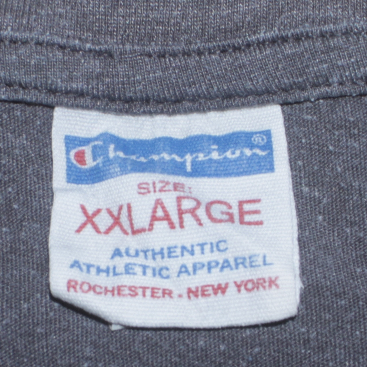 Champion Men's Grey Crew Neck Logo T-Shirt Size 2XL