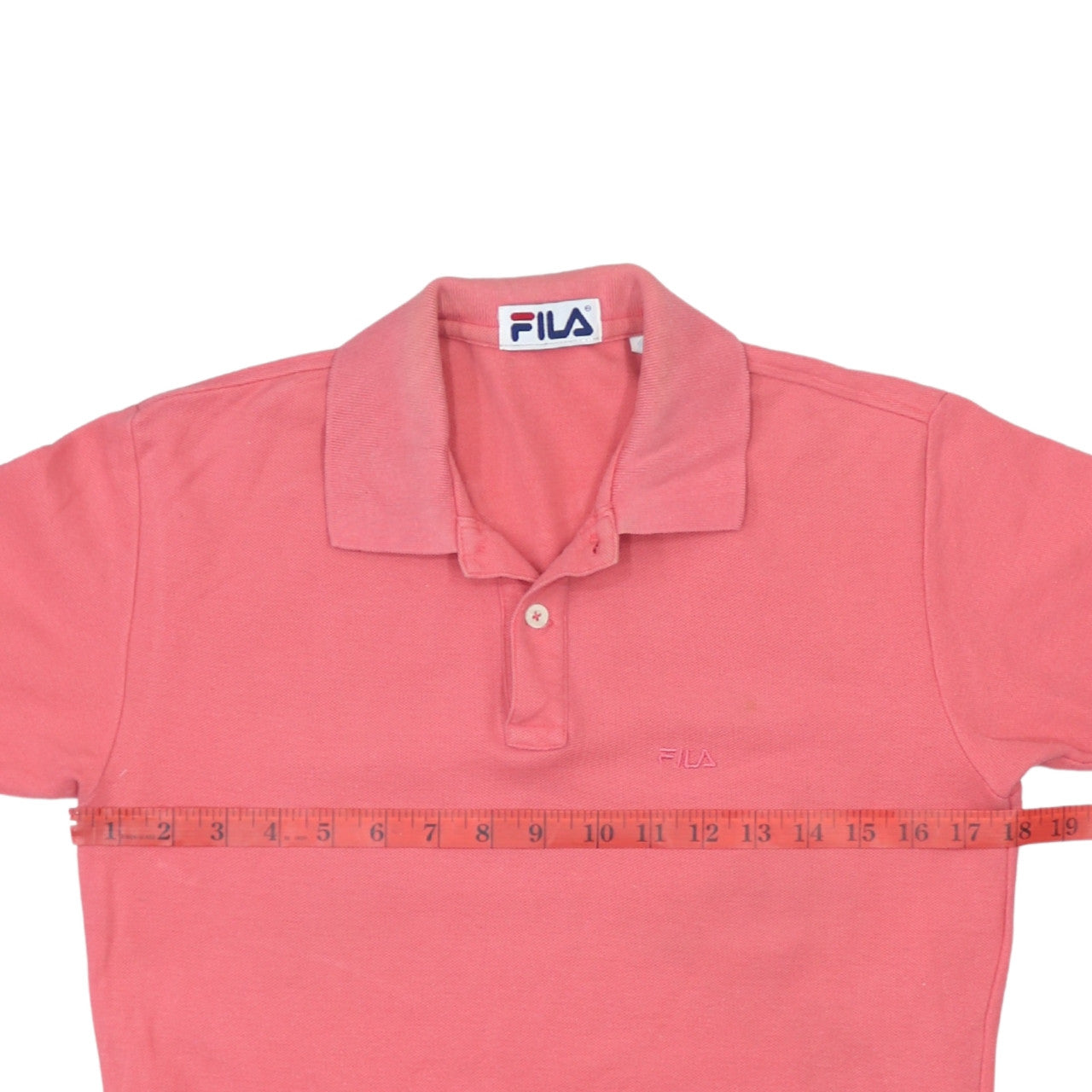 Fila Pink Cotton Short Sleeve Polo Shirt Teens Size 152