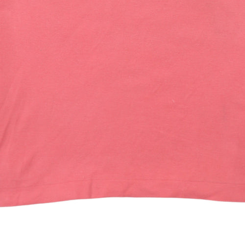 Fila Pink Cotton Short Sleeve Polo Shirt Teens Size 152