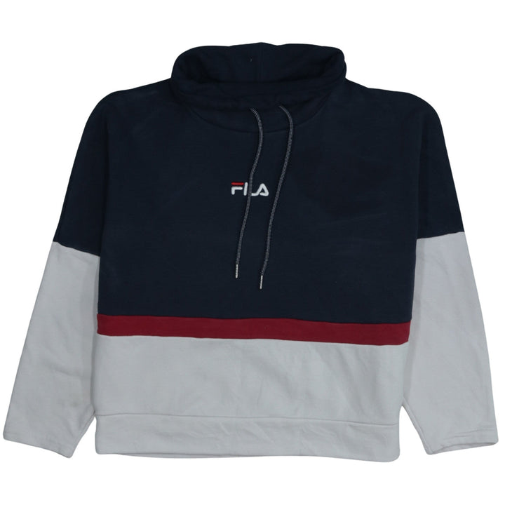 Fila Men's Multicoloured L Pullover Hoodie Sports High Neck