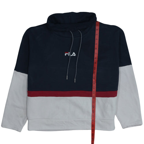 Fila Men's Multicoloured L Pullover Hoodie Sports High Neck