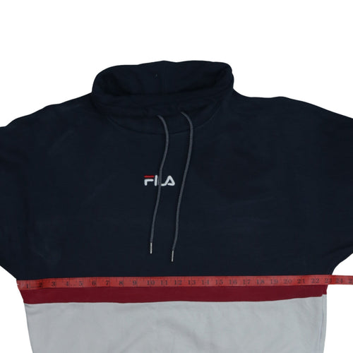 Fila Men's Multicoloured L Pullover Hoodie Sports High Neck