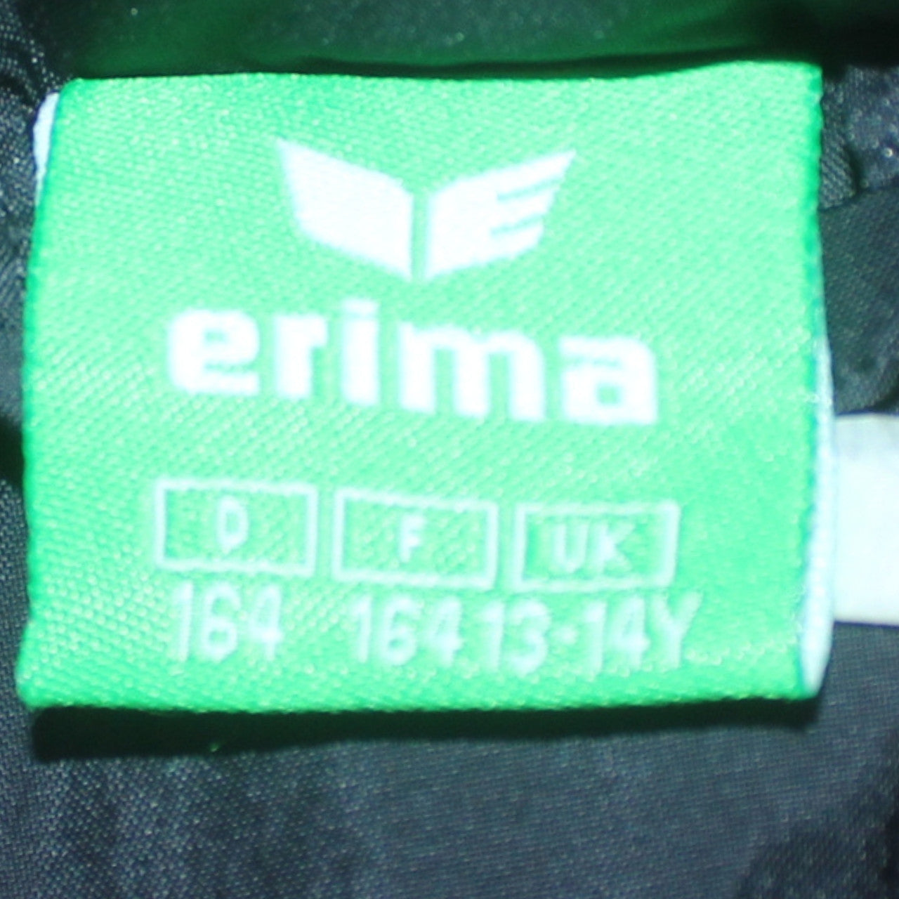 Erima Boys Black and Orange Hooded Windbreaker Jacket 13-14 Years