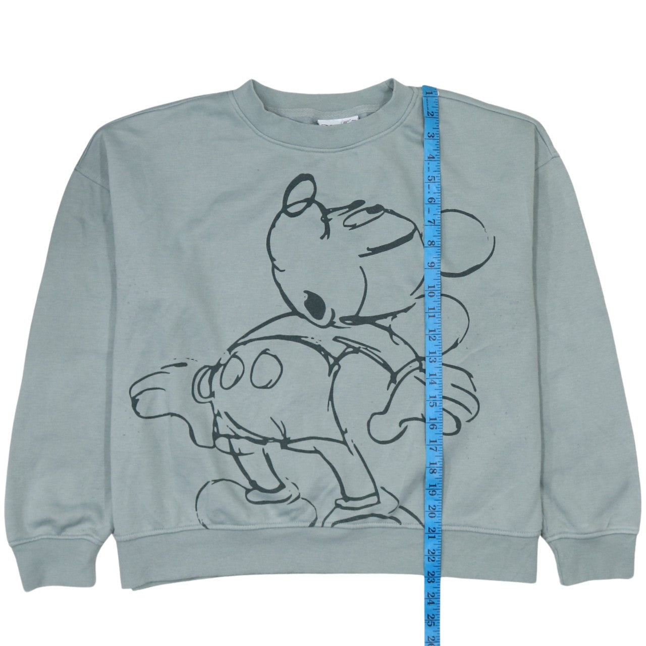 Disney Women’s Grey Mickey Mouse Pullover Sweatshirt Size S 10/12
