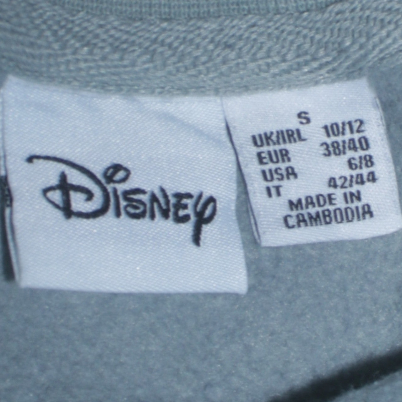 Disney Women’s Grey Mickey Mouse Pullover Sweatshirt Size S 10/12