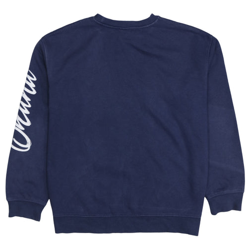 Disney Primark Women Navy Blue Stitch Sweatshirt Size S 10/12