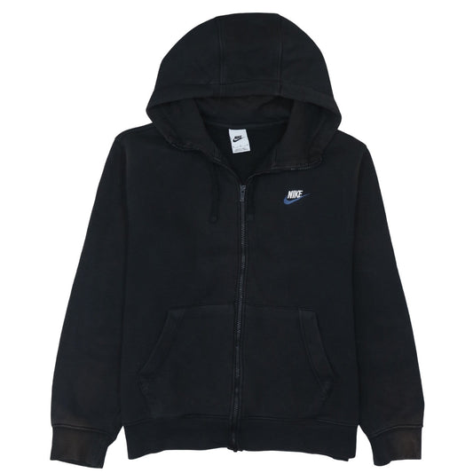 Nike Men's Black Full Zip Hoodie Size M Sportswear Fleece