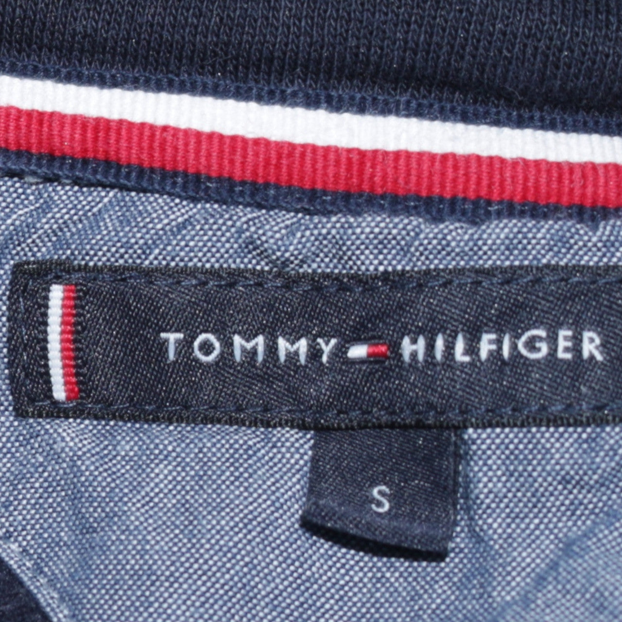 Tommy Hilfiger Mens Blue Small Pullover Hoodie Embroidered Logo