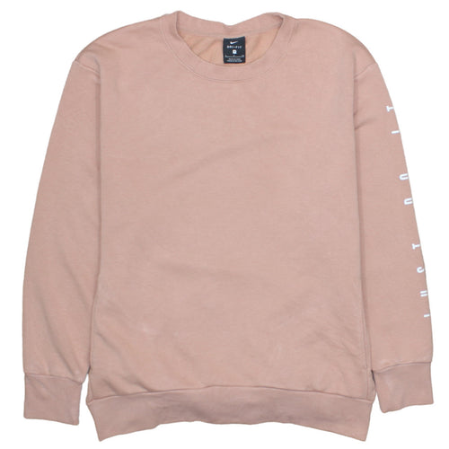 Nike Women’s Pink Dri-FIT Pullover Sweatshirt Size S Crew Neck