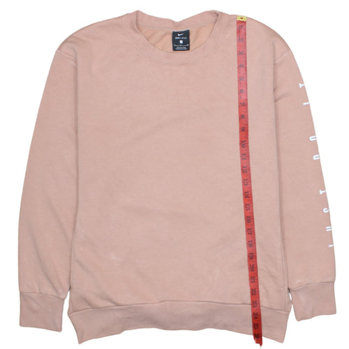 Nike Women’s Pink Dri-FIT Pullover Sweatshirt Size S Crew Neck