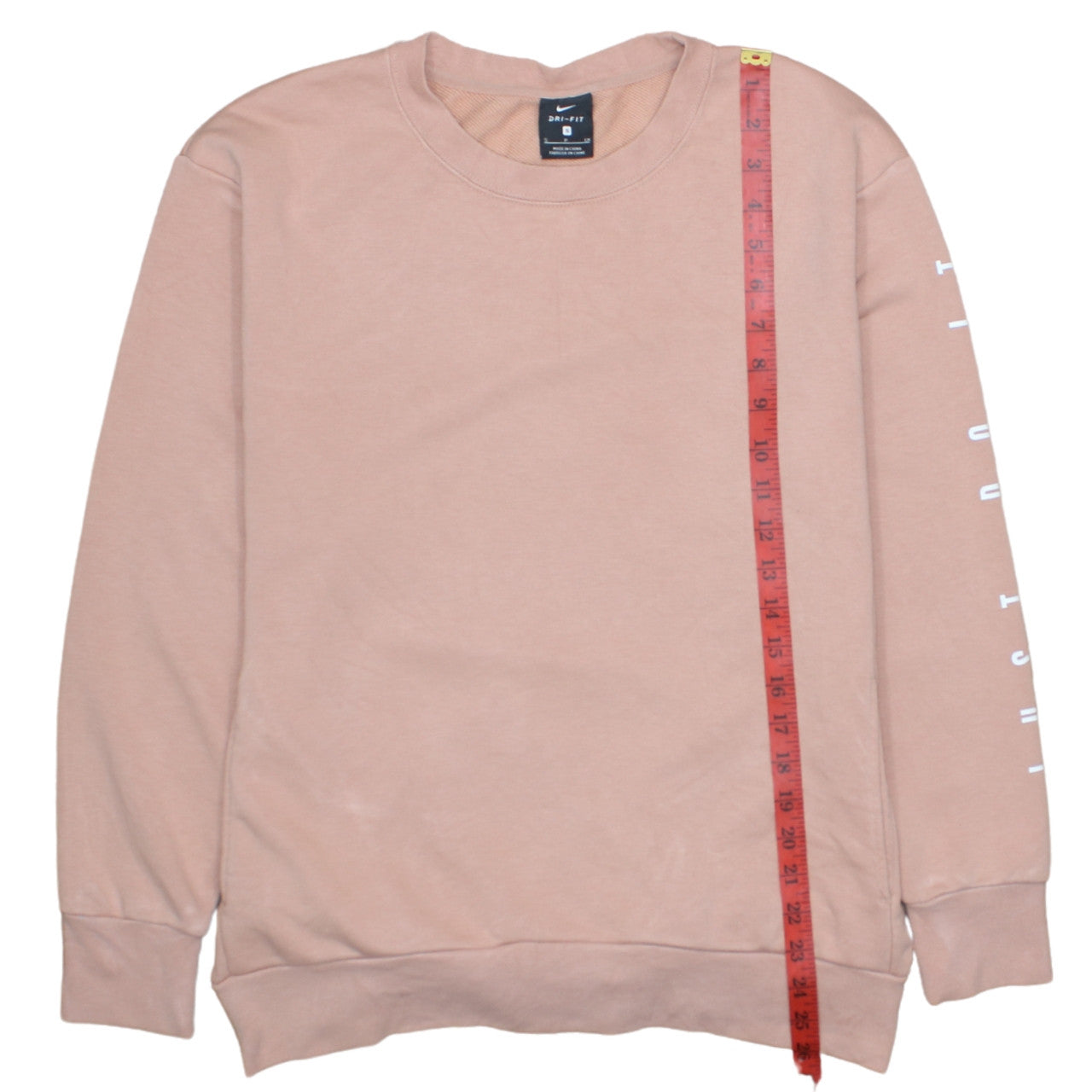 Nike Women’s Pink Dri-FIT Pullover Sweatshirt Size S Crew Neck