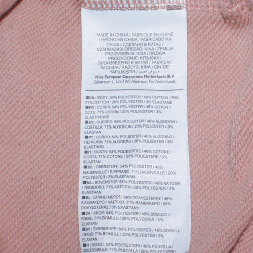 Nike Women’s Pink Dri-FIT Pullover Sweatshirt Size S Crew Neck