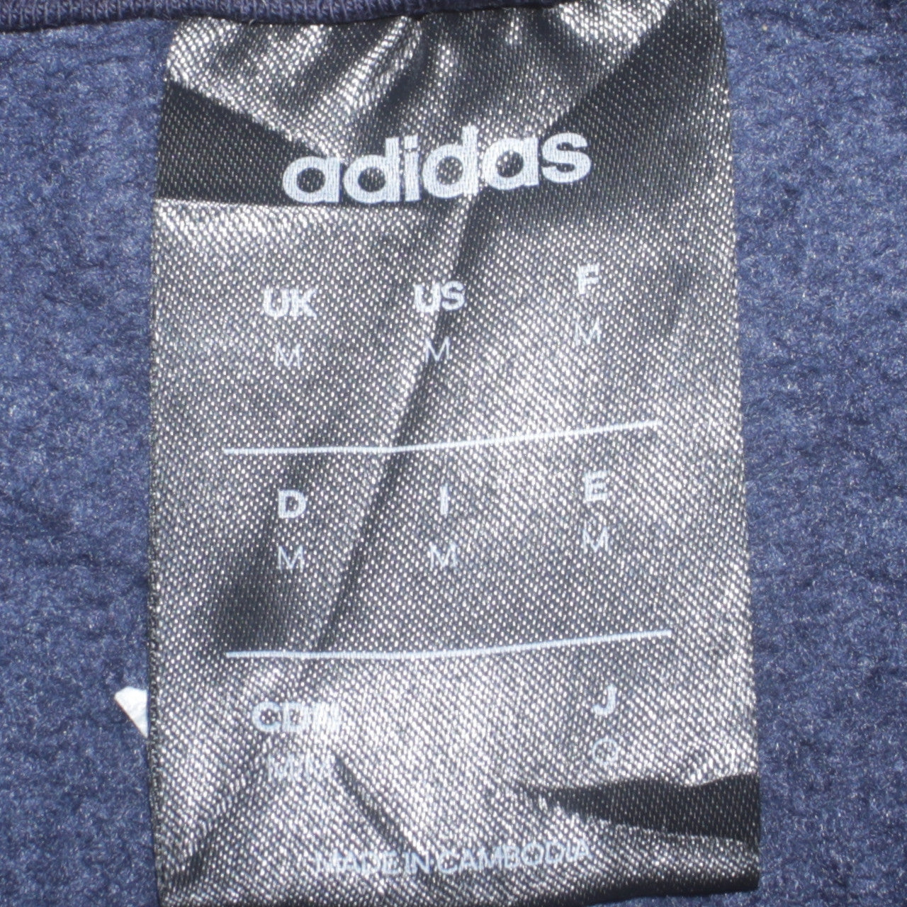 Adidas Men's Blue Logo Crew Neck Pullover Sweatshirt Size M