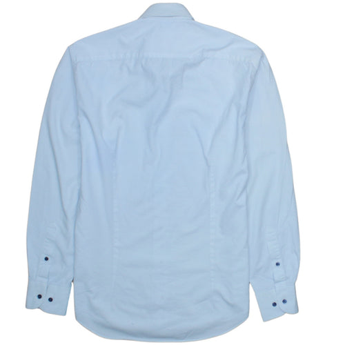 Tommy Hilfiger Men's Blue Regular Fit Long Sleeve Button-Up Shirt