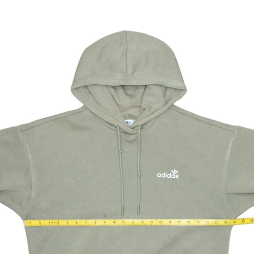 Adidas Men's Beige Pullover Hoodie S Logo Fleece Sweatshirt