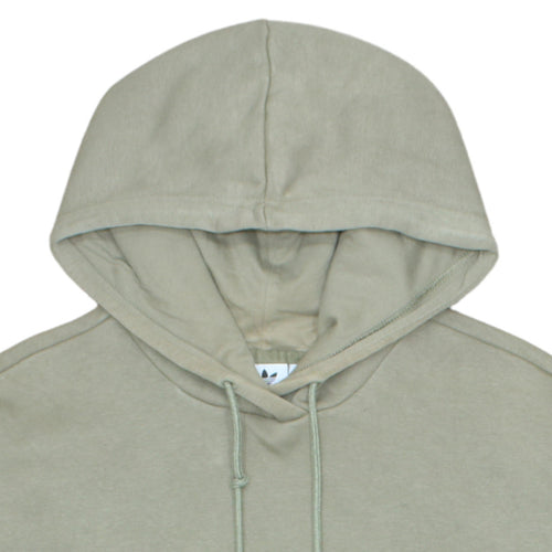 Adidas Men's Beige Pullover Hoodie S Logo Fleece Sweatshirt