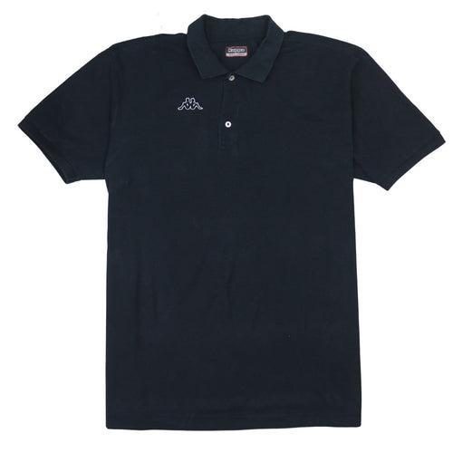 Kappa Men's Black 3XL Polo Shirt Short Sleeve Cotton Logo Top