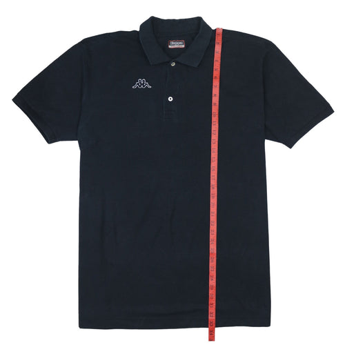 Kappa Men's Black 3XL Polo Shirt Short Sleeve Cotton Logo Top