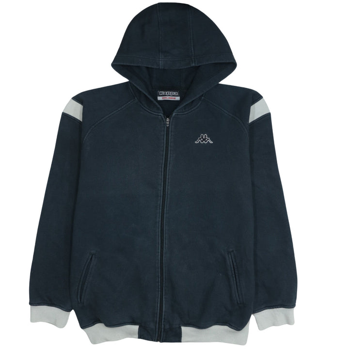 Kappa Men’s Blue Full Zip Hoodie 3XL Cotton Blend Sportswear
