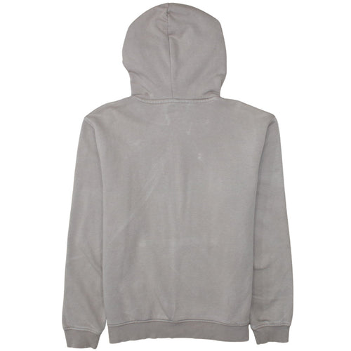 Adidas Men's Beige Pullover Hoodie M Fleece Logo Sweatshirt