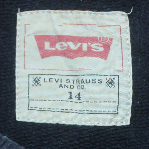 Levi's Black Graphic Logo Crew Neck Teens 14 Cotton Sweatshirt