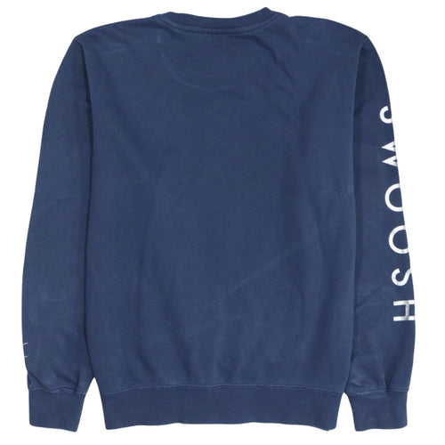 Nike Men's Blue Small Pullover Crew Neck Sports Sweatshirt