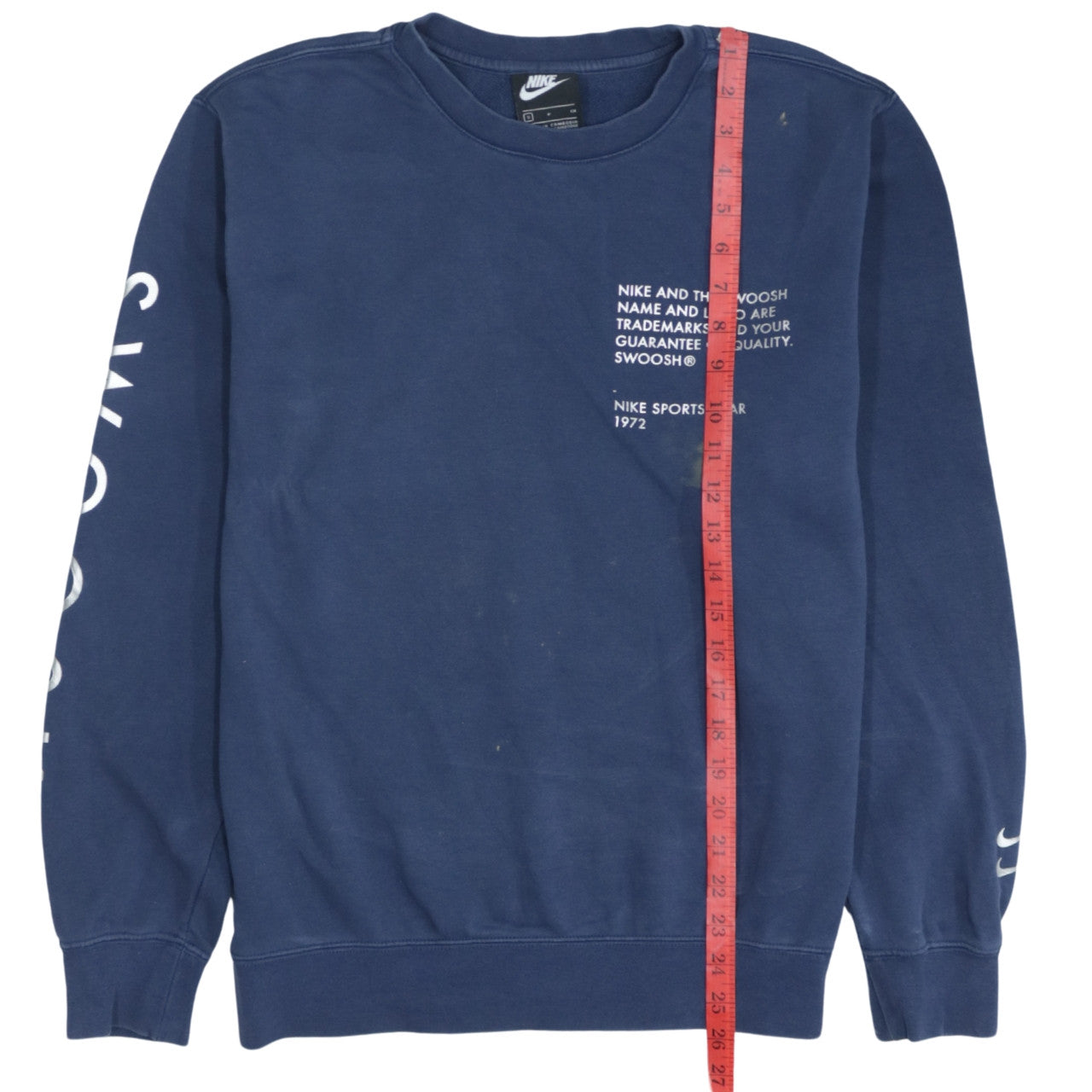 Nike Men's Blue Small Pullover Crew Neck Sports Sweatshirt