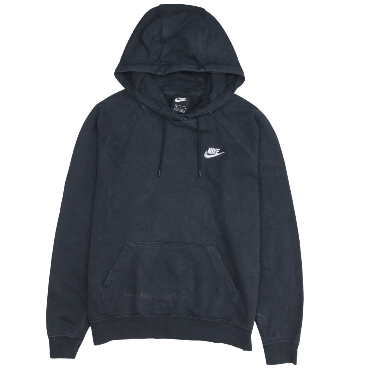 Nike Men's Black Pullover Hoodie Medium Cotton Blend Sportswear