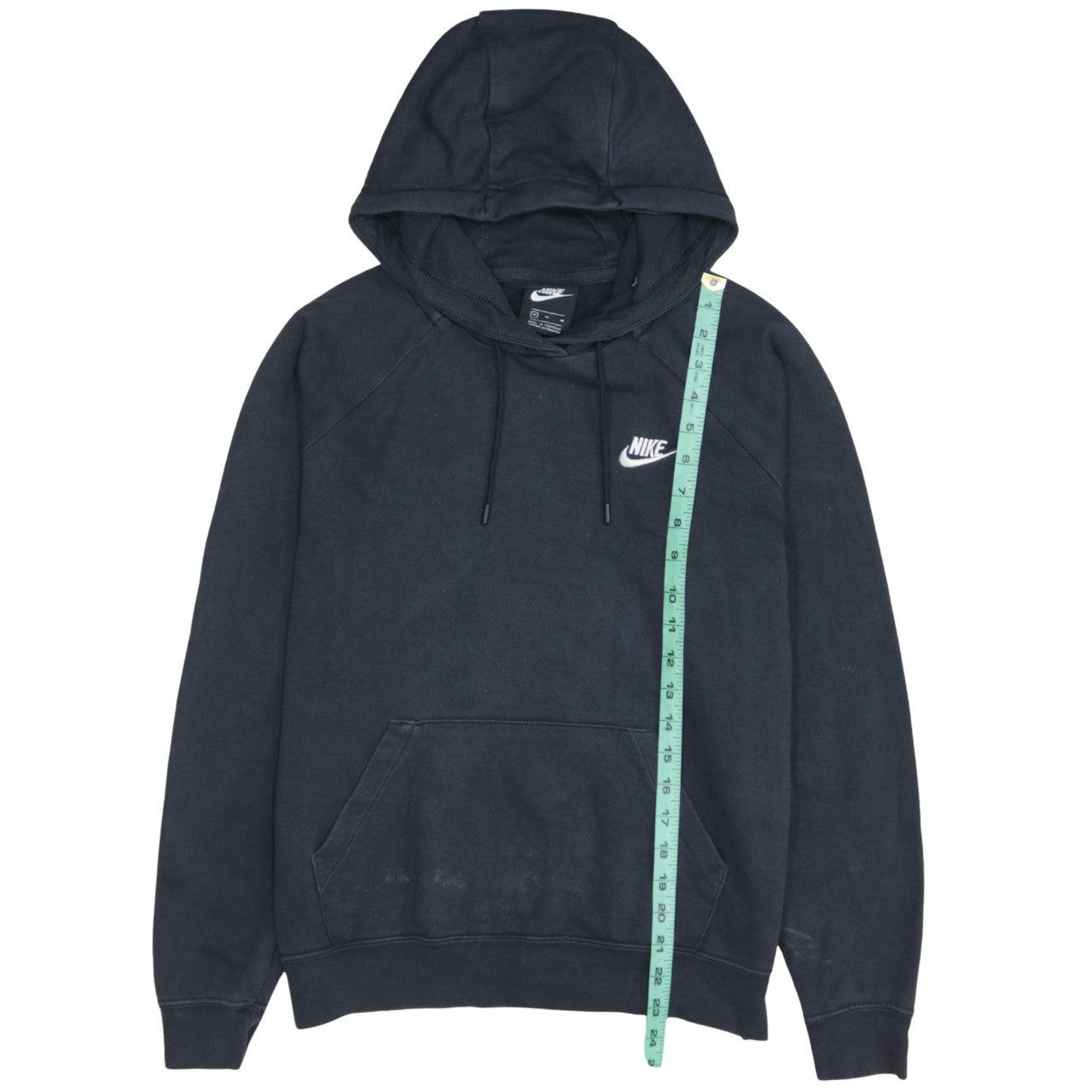 Nike Men's Black Pullover Hoodie Medium Cotton Blend Sportswear