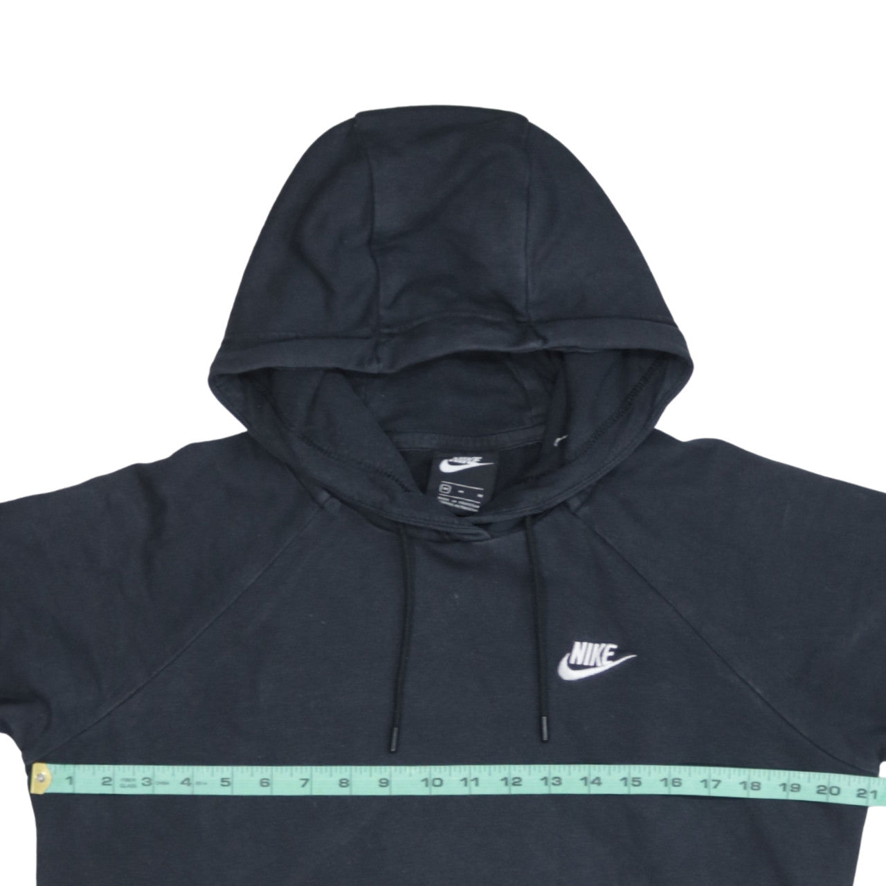 Nike Men's Black Pullover Hoodie Medium Cotton Blend Sportswear