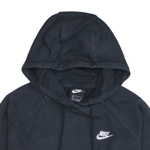 Nike Men's Black Pullover Hoodie Medium Cotton Blend Sportswear
