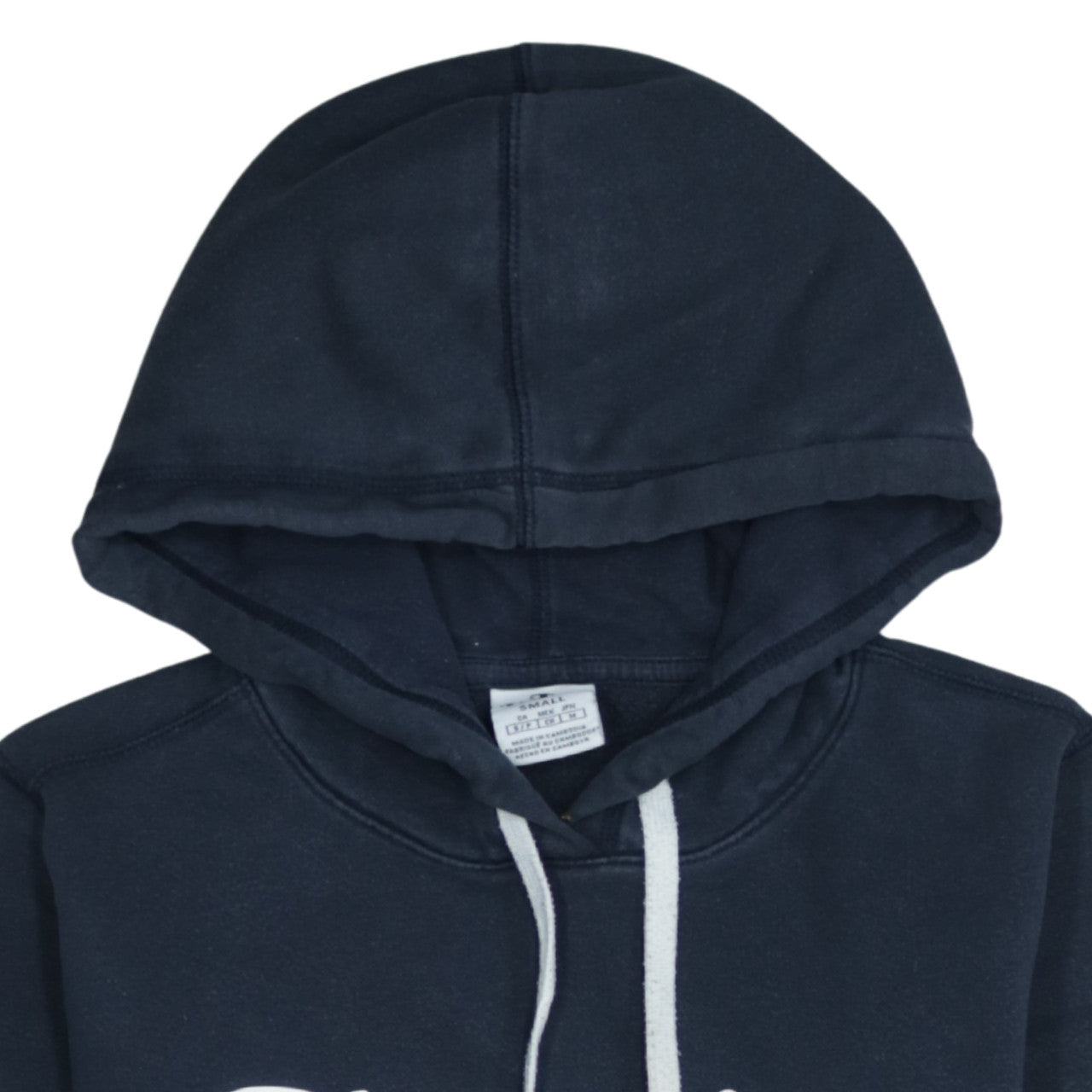 Champion Men's Blue Small Pullover Hoodie Logo Fleece Sweatshirt