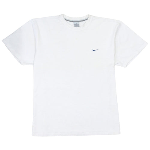 Nike Men's White 2XL Crew Neck Cotton Short Sleeve T-Shirt