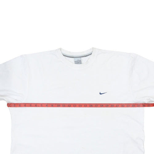 Nike Men's White 2XL Crew Neck Cotton Short Sleeve T-Shirt