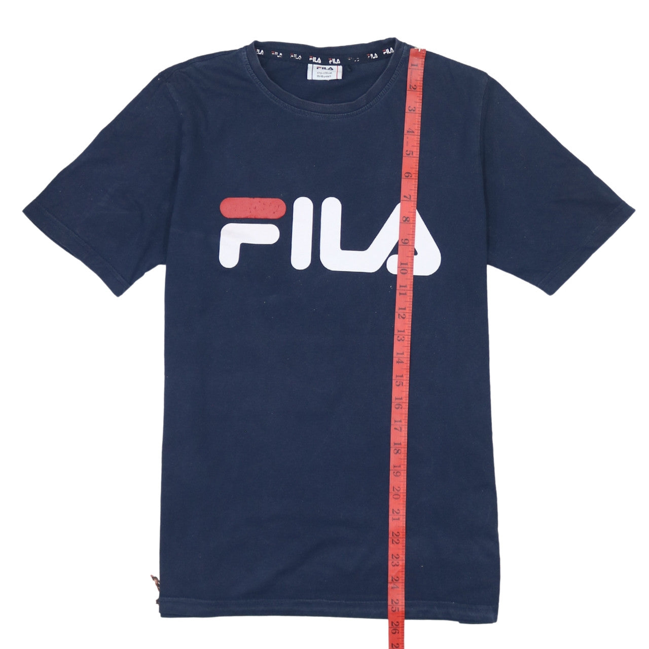 Fila Boys Blue 15-16 Years Logo Short Sleeve Cotton T-Shirt