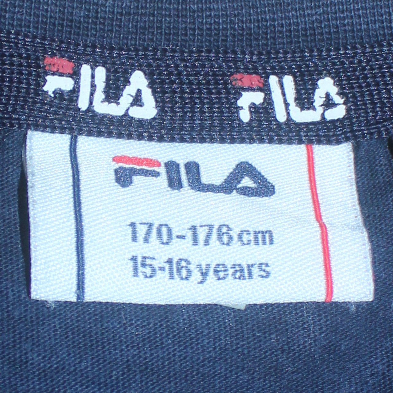 Fila Boys Blue 15-16 Years Logo Short Sleeve Cotton T-Shirt