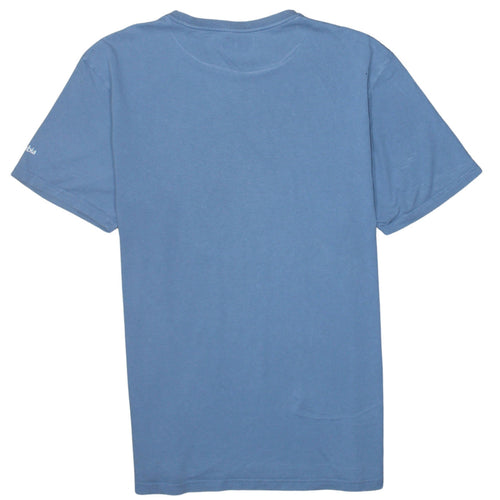 Columbia Mens Blue Graphic Organic Cotton T-Shirt Medium