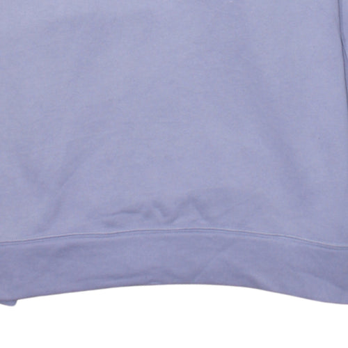 Adidas Women Lilac Crew Neck Pullover Sweatshirt Size 8 Cotton Blend