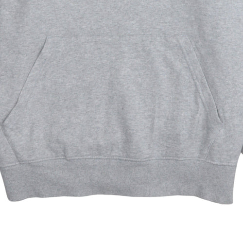 Quiksilver Men's Grey XL Pullover Hoodie Surf Logo Fleece Sweatshirt