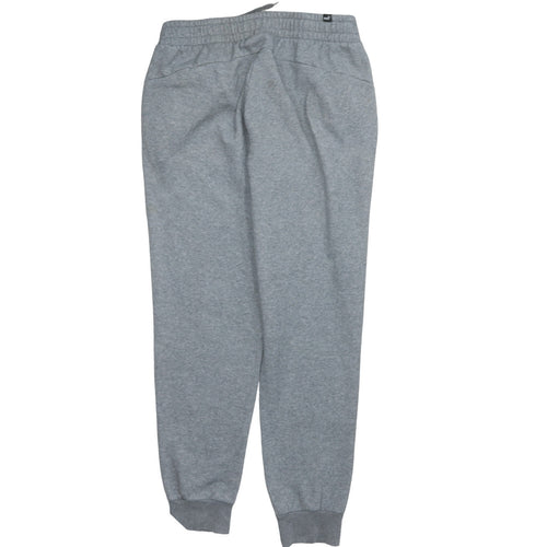 Puma Men’s Grey Jogger Sweatpants M Regular Fit Cotton Blend
