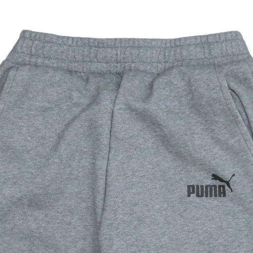 Puma Men’s Grey Jogger Sweatpants M Regular Fit Cotton Blend