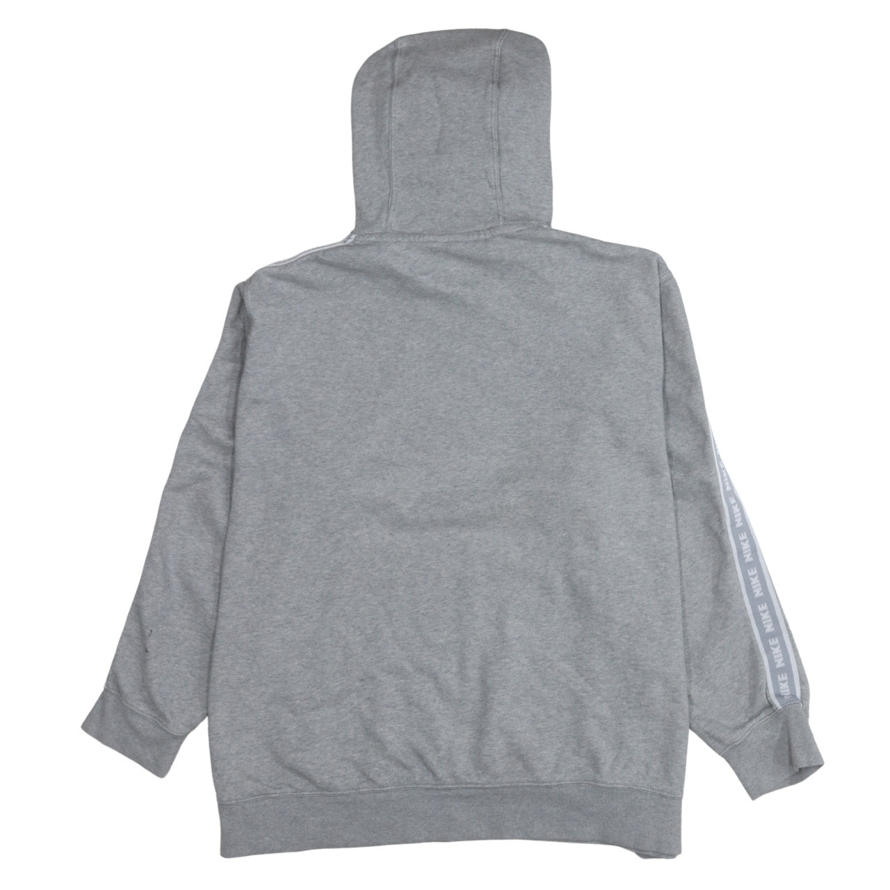Nike Men's Grey XL Pullover Hoodie with Logo and Pockets