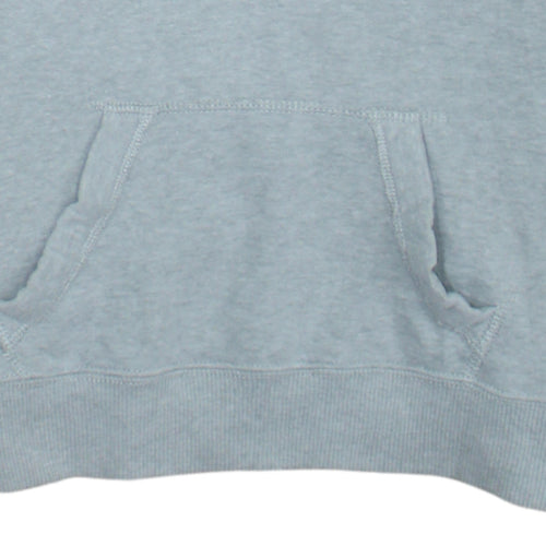 Hollister Unisex Grey XS Pullover Hoodie with Logo Print