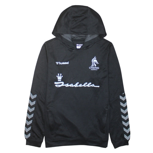 Hummel Boys Black 14 Years Pullover Hoodie Sweatshirt Football Top