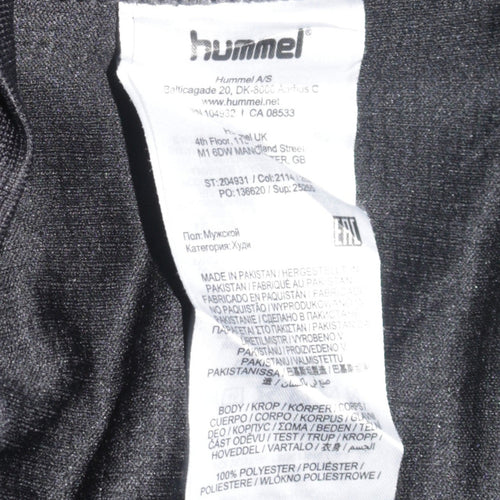 Hummel Boys Black 14 Years Pullover Hoodie Sweatshirt Football Top