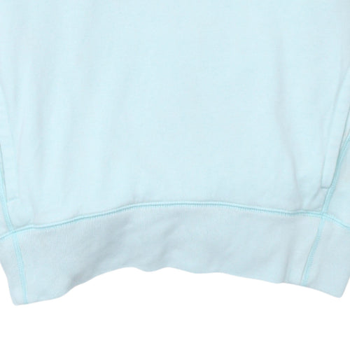 Under Armour Mens Blue Pullover Hoodie M Relaxed Fit Logo Sportswear