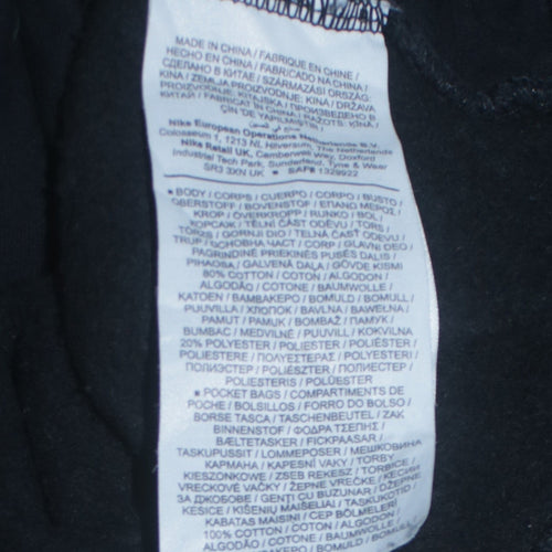 Nike Men's Black Small 1/2 Zip Sweatshirt Fleece Pullover