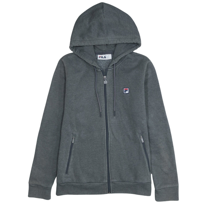 Fila Men’s Grey Full Zip Hoodie Size S Regular Fit Hooded Sweatshirt